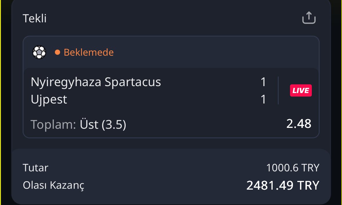 10K Rolling deneyelim.

Adım-1

1000➡️2480