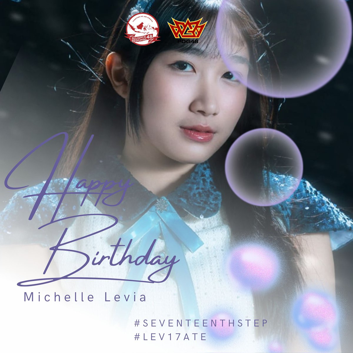 Happy Sweet Seventeen <a href="/Levi_JKT48/">Michelle Levia</a> 🥳🥳

Angka 17 bukan sekadar umur, tapi awal dari petualangan yang lebih seru di JKT48. Melalui #SeventeenthStep, tunjukkan pada dunia pesonamu yang baru. Mari kita #LEV17ATE bersama-sama menuju puncak yang lebih tinggi!