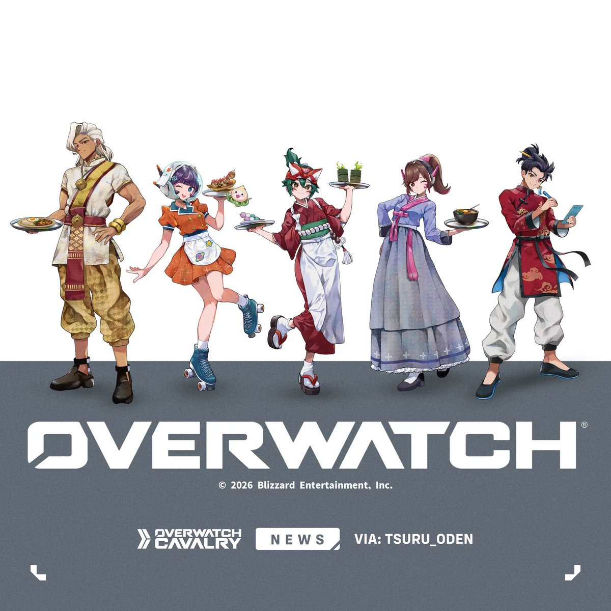 Neues #Overwatch2 Collaboration Cafe Artwork 🍽️

Mit Lifeweaver, Juno, Kiriko, DVa, und Wuyang!