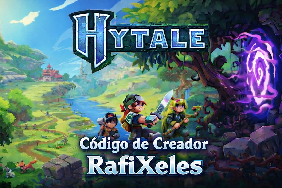 RafiXeles's tweet photo. Os anuncio que Tenemos Código Oficial de Creador para @Hytale ⚔️🔥❤️
Agradezco mucho si usais mi codigo de creador en el juego para apoyarme❤️
#Hytale #TwitchStreamers https://t.co/YrrUywE139