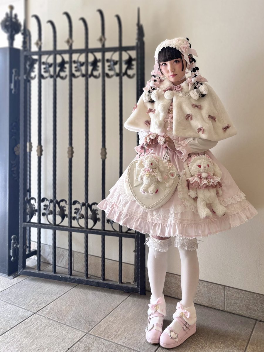 Ribbon Princessファーケープ🎀🤍🩷