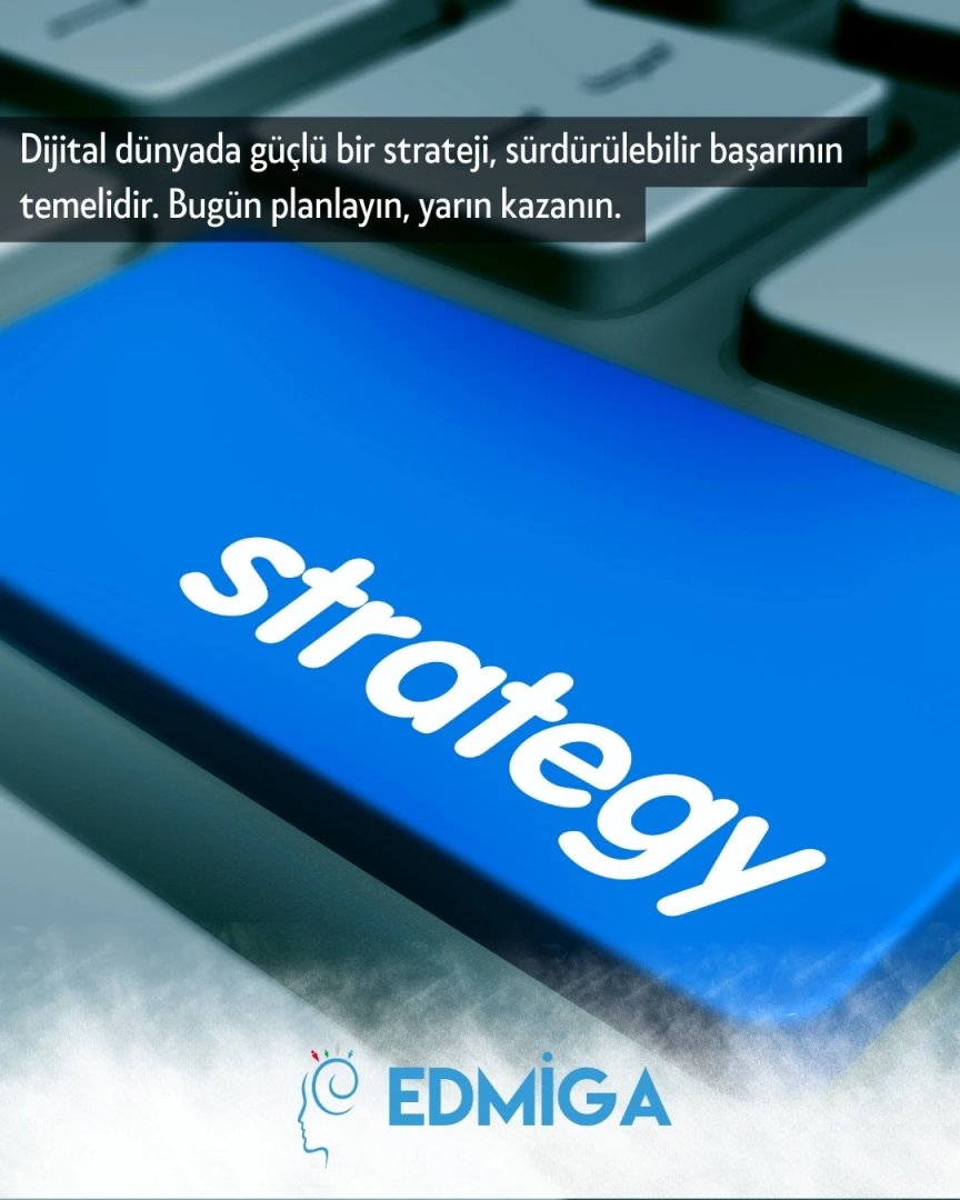 EdmigaMedya's tweet photo. Güçlü bir strateji, sürdürülebilir başarının temelidir. Bugün plan yapın, yarın kazanın. Dijital pazarlama yolculuğunuzda doğru adımları atın. 🚀✨  

#dijitalpazarlama #strateji #başarı #planlama #edmiga https://t.co/rDhaNAt79O