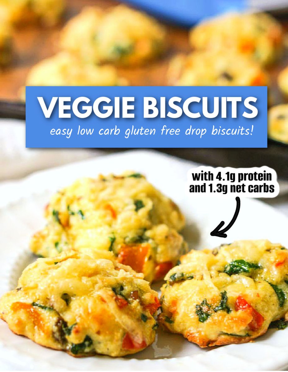 Veggie Biscuits - easy low carb, gluten free breakfast or snack! mylifecookbook.com/keto-veggie-br… via <a href="/mylifecookbook/">Denise Z Wright</a> #lowcarb
#glutenfree #HealthyEats