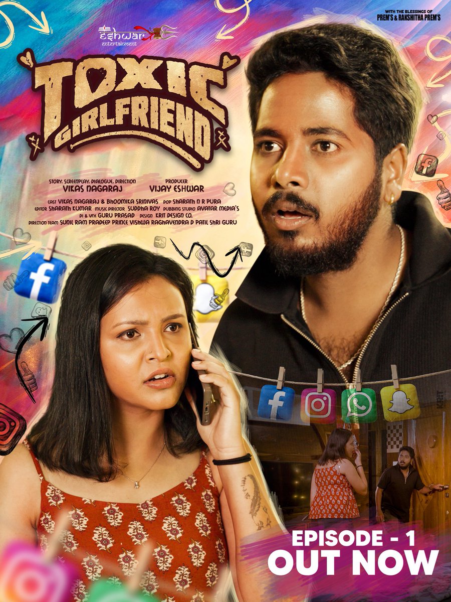 “It’s Funtoxicated 😅”Enjoy the 1st Episode of #ToxicGirlfriend only on #VijayEshwar YouTube channel👍
Thank you “Kannada Rapper King - Chandan Shetty” sir for launching it🙏🏻
Hit Like👍&amp; Share👍
(Click the link👇)
youtu.be/w580Ud_byrE?si…