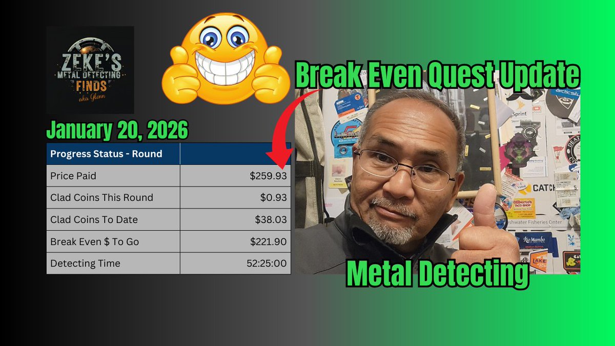 ReelCastPodcast's tweet image. I hit the playground before a winter storm rolled in earlier this year testing new Simplex Plus settings and chasing every signal in the dark. Coins found, lessons learned, and a whole lot of fun. #MetalDetecting #coinhunt youtu.be/Ckiox3h1DVg