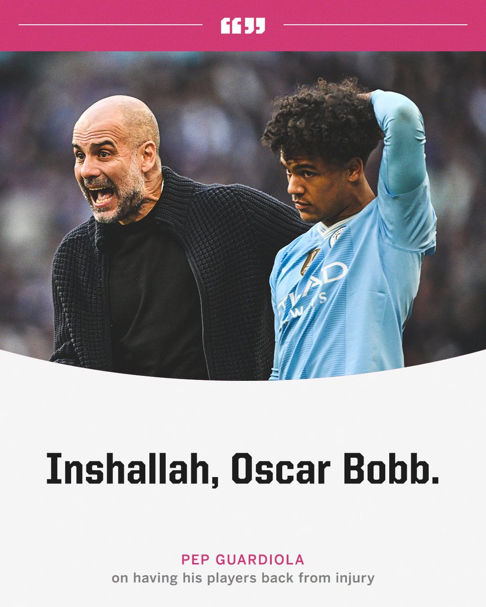 Pep Guardiola speaking on getting players back from injury to help play the way he wants 😅