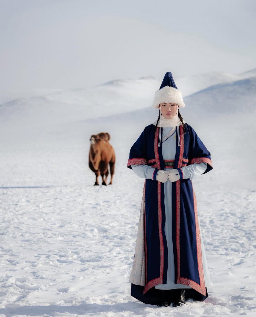 StreetFashion01's tweet image. Team Mongolia’s Olympic Outfits by Goyol Cashmere🙂‍↕️