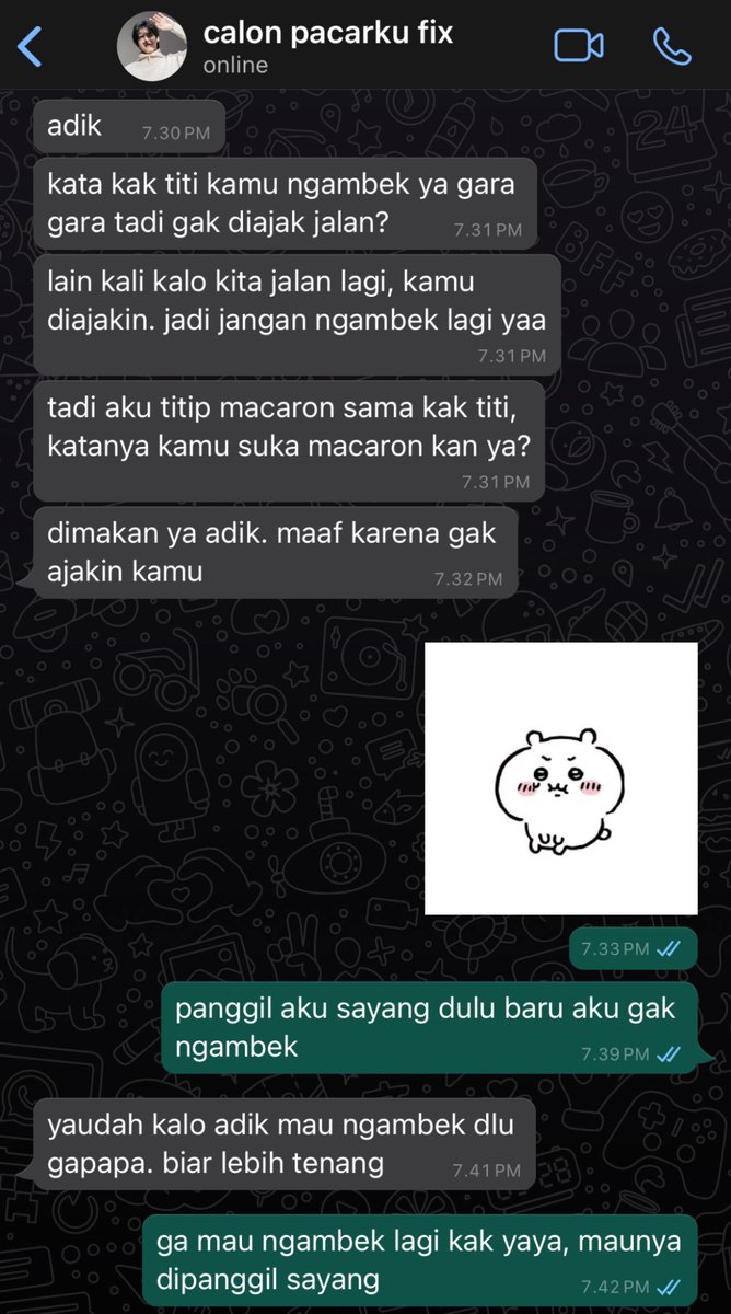 scriptreine's tweet photo. kak yaya bujuk babang kalo bukan karena kak titi juga ogah. makanya cuman, "tenangin diri kamu, adik" and move on #rombas https://t.co/2alphb5WWc