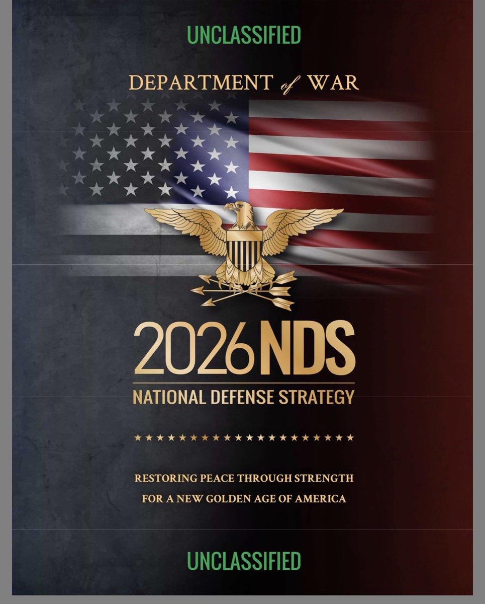 Hace unas horas, el <a href="/DeptofWar/">Department of War 🇺🇸</a> publicó la “2026 National Defense Strategy”, el documento que justifica las acciones militares en México y el hemisferio contra el narcoterrorismo incluido el comienzo  de arrestos internacionales a narco políticos, como te lo anticipé en marzo de