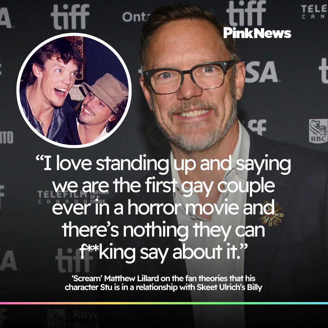 Happy Birthday to 'Scream' and 'Scooby Doo' star Matthew Lillard! 🎉

Last year, Lillard spoke about the fan theories about his character in 'Scream' being gay.