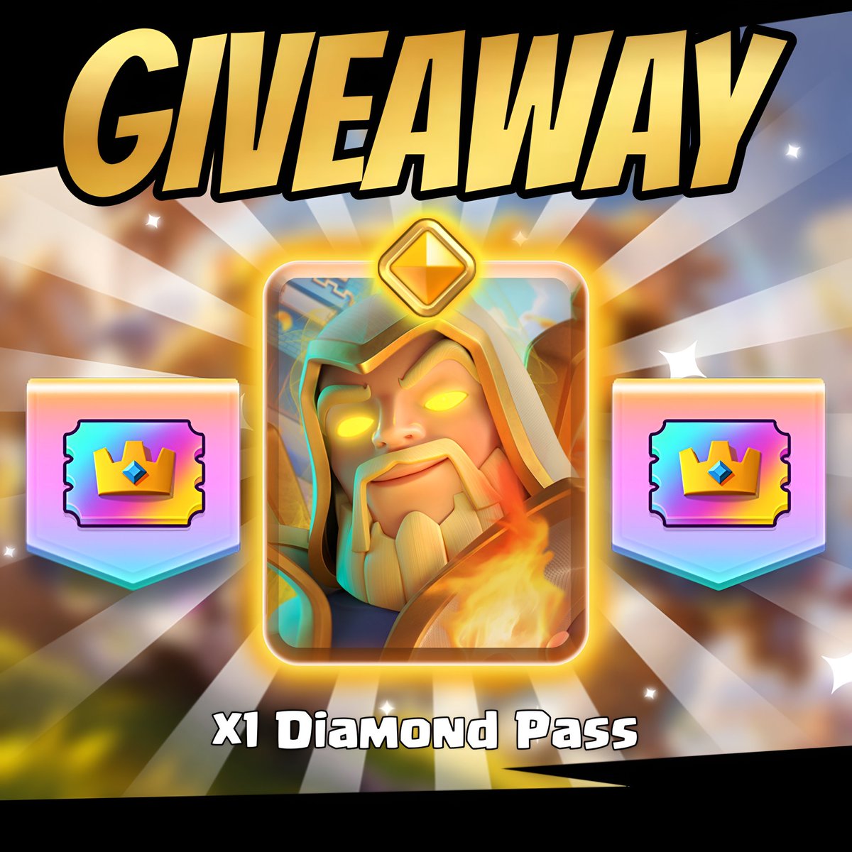 🎁 Giveaway 🎁 

💎 Diamond Pass Royale 💎

To Participate:
1- Follow 
2- Like this Post 
3- Repost 

Giveaway ends in 5 days ⏰️ 
Good Luck 🍀 
#SuperHog #ClashRoyale #Giveaway