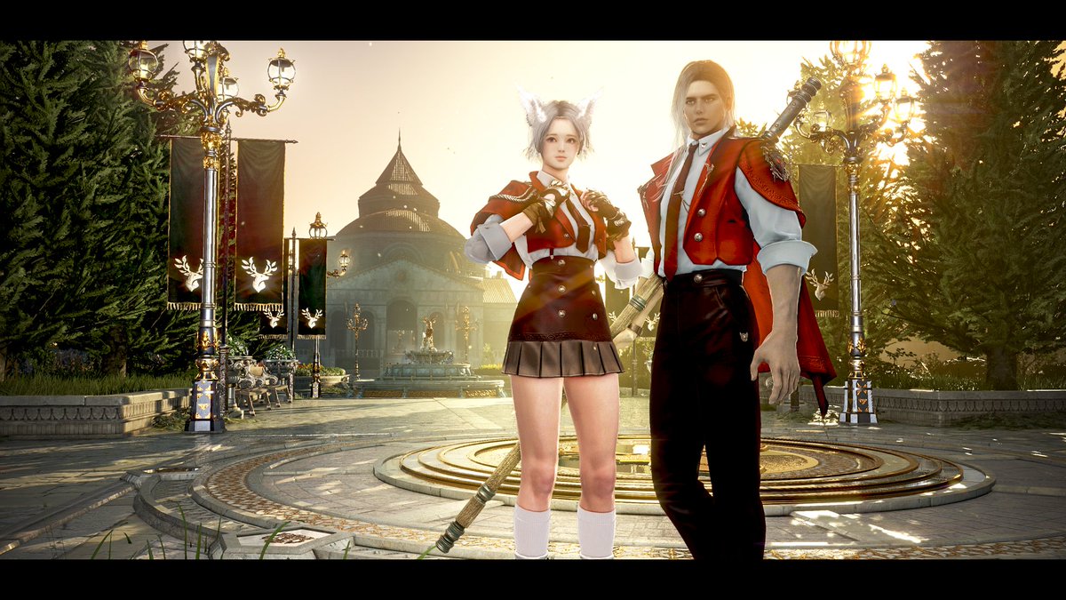 g_mere's tweet image. オルビア・アカデミーに入学🏫
生活授業はKNちゃん、戦闘授業はWKに出席してもらいました