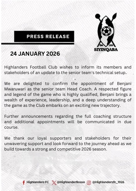 Highlanders F.C tweet media