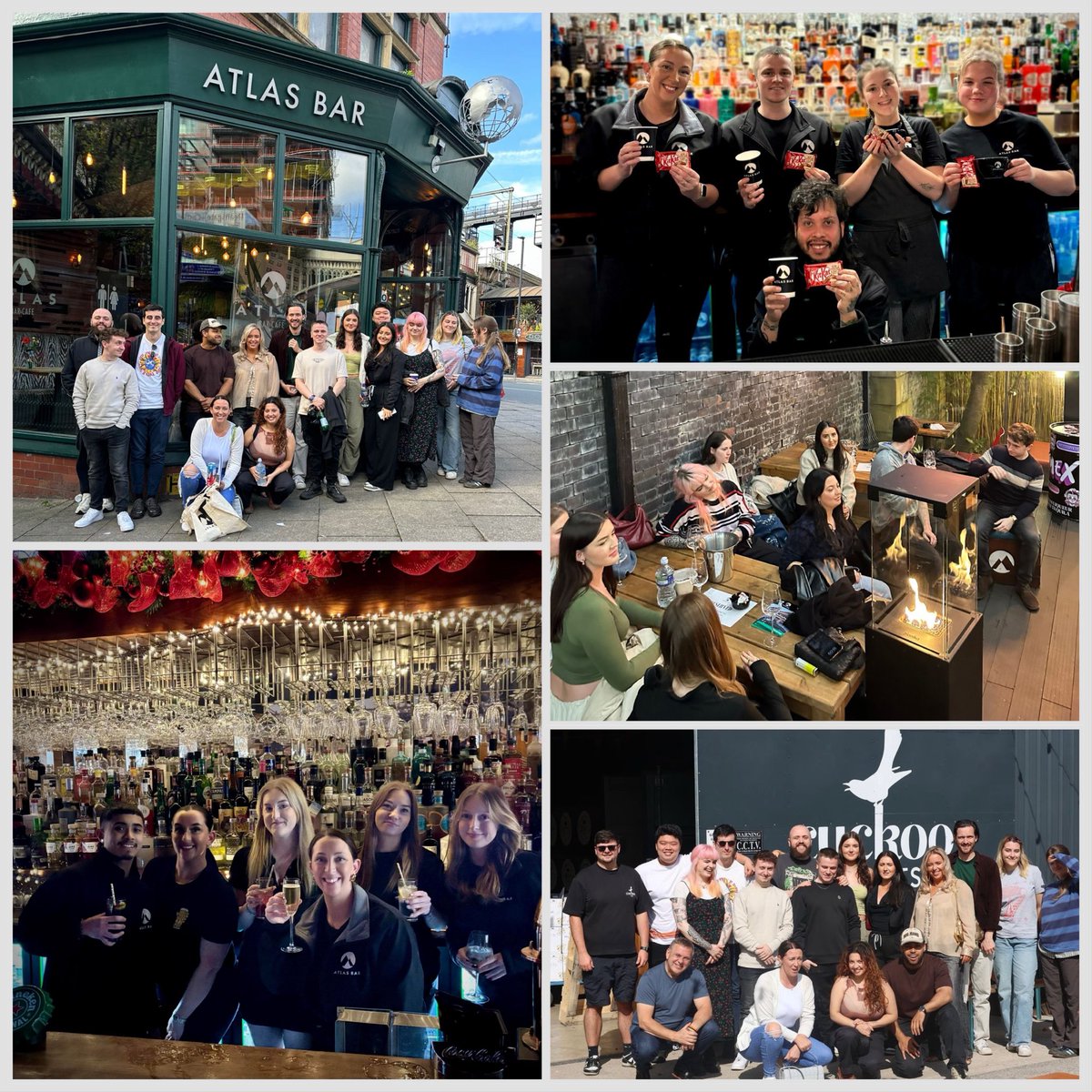 TheAtlasBar's tweet photo. On World Bartender Day we’re celebrating our amazing team. They truly are the heartbeat of Atlas Bar 🍻🥂🍸
#atlasbar #Manchester #celebrate #team #worldbartenderday https://t.co/EkefhlXeH4