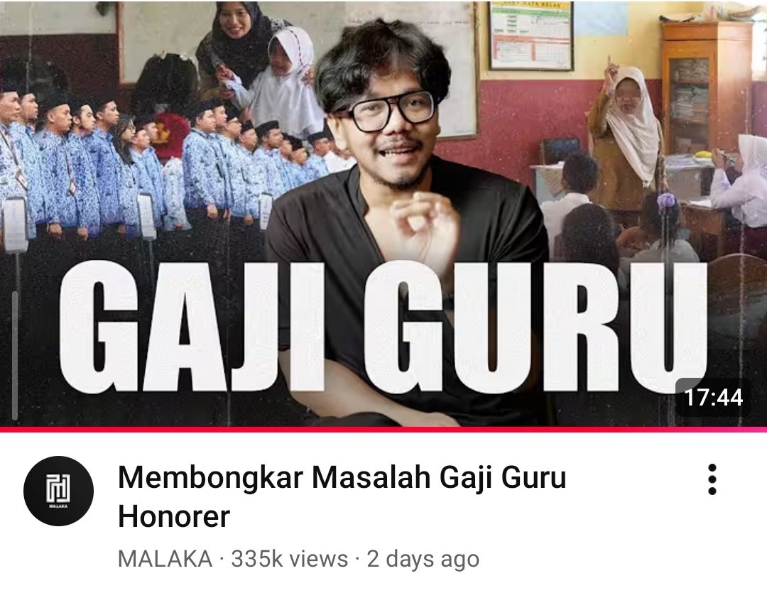 zanatul_91's tweet image. Penjelasan Ferry Irwandi tentang masalah gaji guru honorer telah digunakan oleh banyak pihak untuk menormalisasi nasib guru honorer agar mereka menyalahkan dirinya sendiri, yayasan, dan pemerintah daerah. Padahal, masalah guru adalah masalah kepemimpinan nasional. 

-Thread-