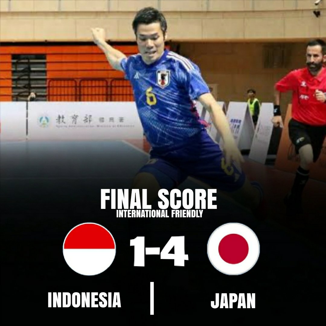 Japan defeats Indonesia in international friendly in preparation for the Asian Futsal Cup.

#Futsal #Futsalprofissional
