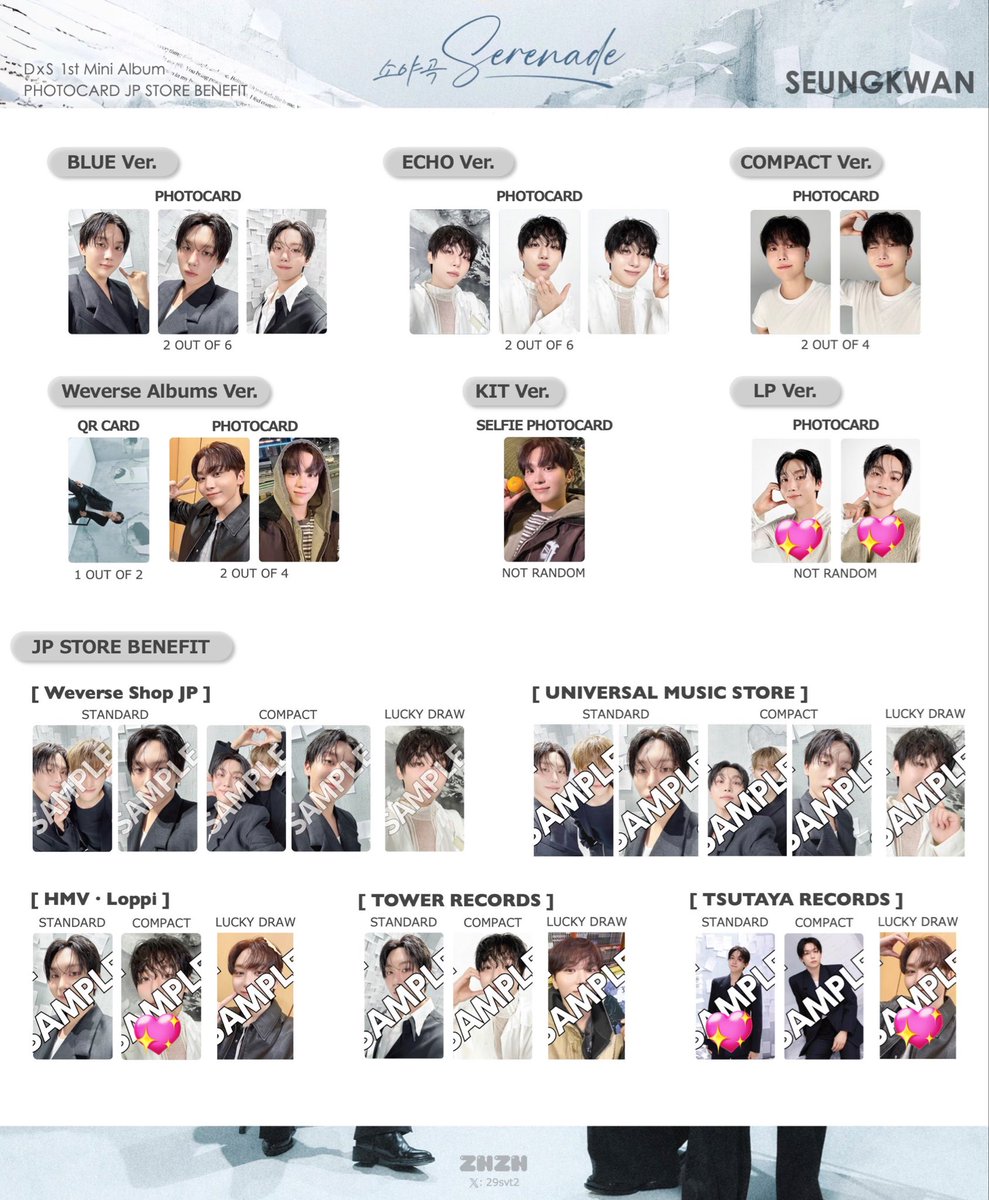 SEVENTEEN D×S Serenade compact BLUE ECHO WEVERSE ユニバ アルバム