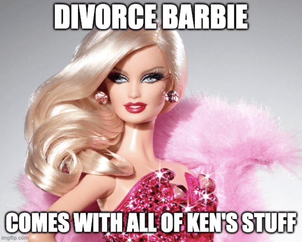 Mr_Sluggworths's tweet photo. @VertDFerk1 @HistorianUSA1 She's also available with divorce Barbie and comes with ALL of Ken's accessories. https://t.co/MKrDwwAbxz