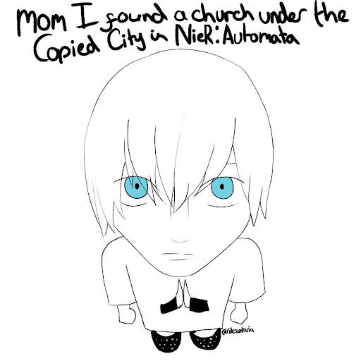 the secret nier automata church ⛪️ tweet media
