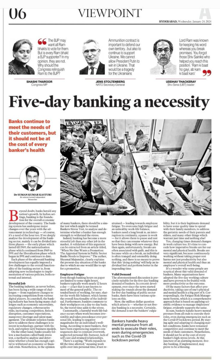 The world has changed. Work culture must too.
5-day banking = motivated staff + efficient banking.
Approve what’s practical and humane.
#Approve5DayBankingNow