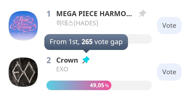 tutorialM166077's tweet image. promo-web.idolchamp.com/app_proxy.html…

[Champion song] HADES VS. EXO