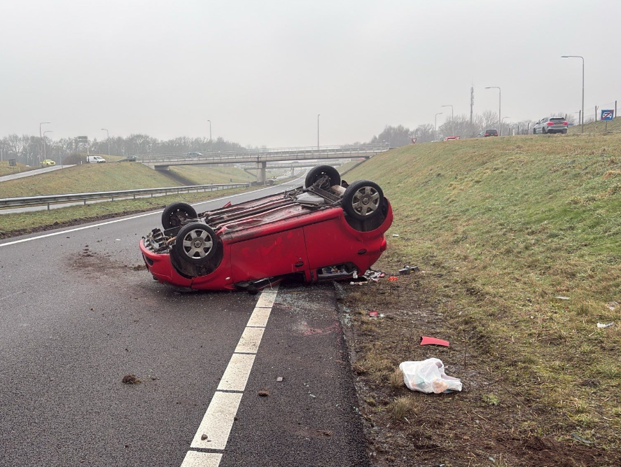 Meerdere ongevallen op de N33 richting Assen