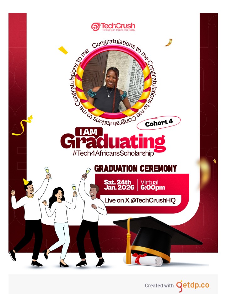 ademide_adeleke's tweet photo. GDay 15 — Graduation Day 🎓🥳
Graduating as a Data Analytics trainee with stronger skills in Excel, SQL, Power BI, and data storytelling.
 Proud of the growth and ready for real-world data challenges 🚀
@TechCrushHQ
#Tech4Africans #Tech4AfricansGraduation #Tech4AfricansScholars https://t.co/fqo9UhNjeI