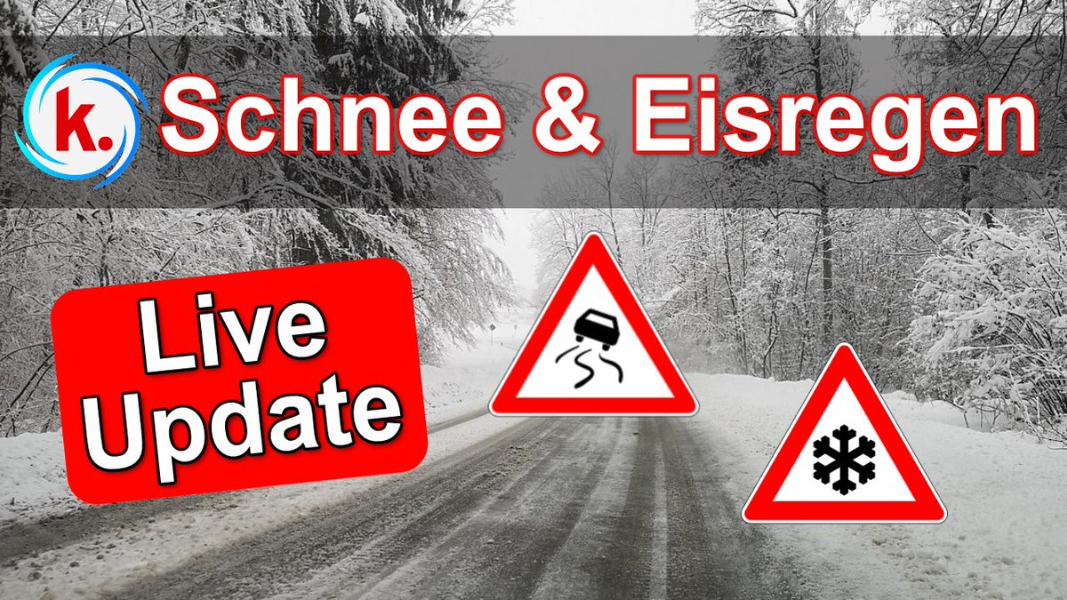 Schnee und Eisregen Sonntag / Montag - Live-Update um 17 Uhr

Um 17 Uhr gibt es zusammengefasst die neusten Infos zu #Schnee und #Eisregen. Es wird zum Montag auch im Berufsverkehr teils kritisch:
youtube.com/watch?v=lz8Hrq…
/FR
