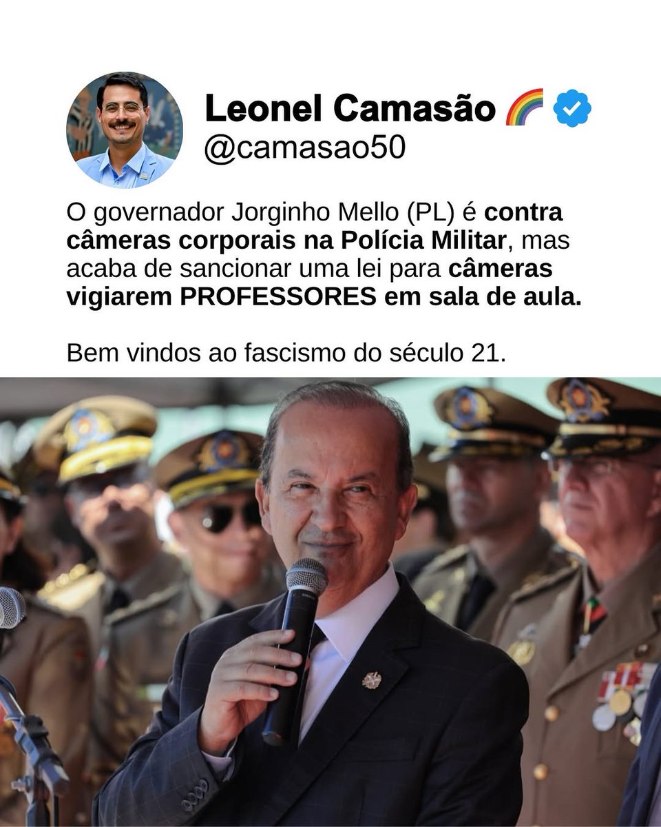 NestorCavalcan4's tweet photo. Um exemplo claro do fascismo, libera a polícia, e controla a educação.
LULA É O LÍDER https://t.co/BK1HfWYyuQ