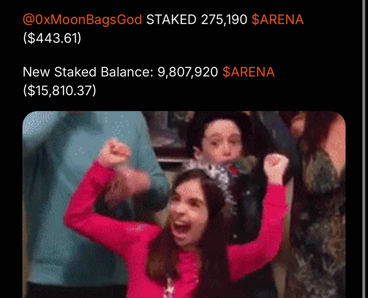 Jason said “buy more”, 
i panicked and clicked buttons… 

$ARENA bulls about to win 🫵🏻