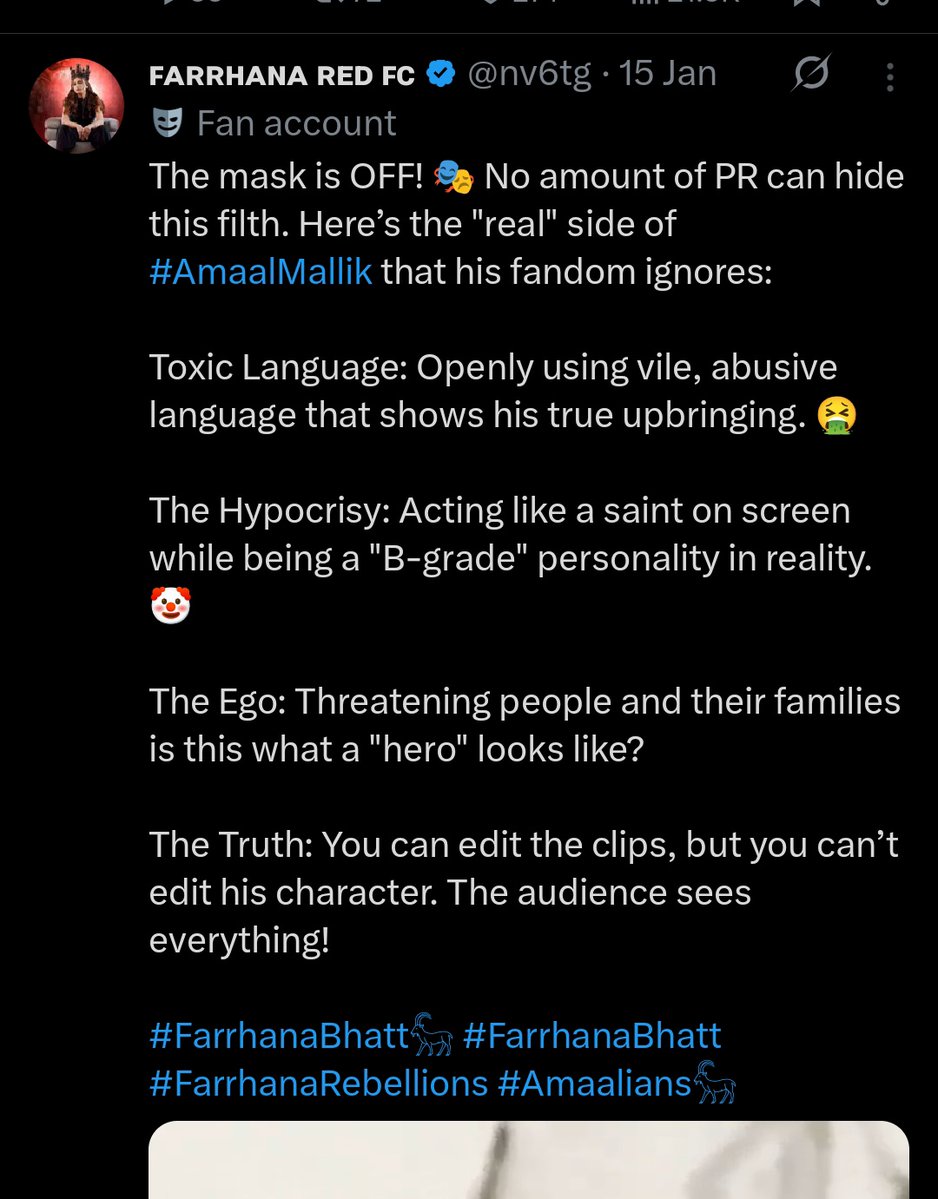 Vivian_AmaalFan's tweet image. Blv me FB's team genuinely respect #AmaalMallik  🤗
So pure &amp;amp; so genuine!! 

Project ka sunke ye log 360° turn zo lete hai!! Maza ataa hai dekhne mai 🤭