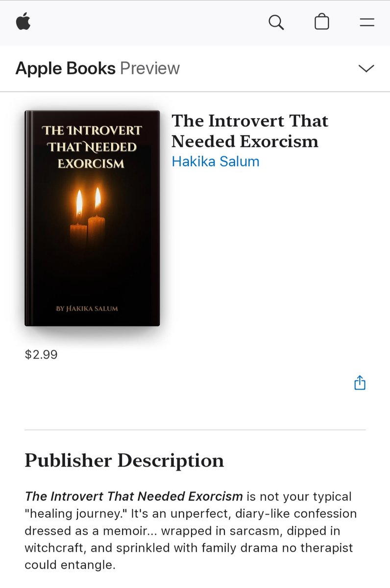 TheEllizy's tweet photo. Apparently, the introvert made it to Apple Books.
No exorcism required this time. 

Link 👇🏽 🔥 

https://t.co/xsOgrXmuvF

#newbook #indieauthor #applebooks #bookrelease #nowavailable‼️ https://t.co/BSjsT5qUBQ