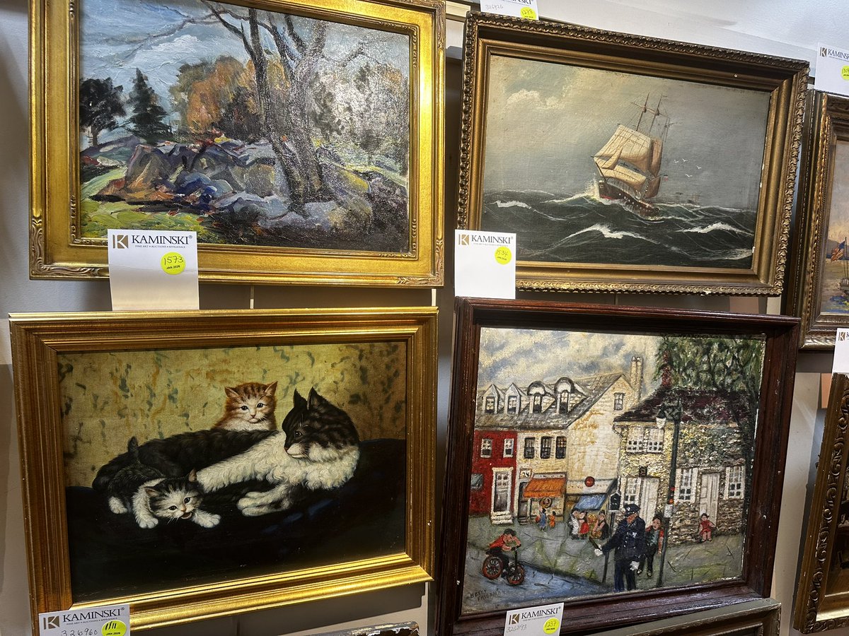 kaminskima's tweet photo. Looking for something warm to do on this frigid day?! 🔥Get that blood pumping with the thrill of auction bidding! At 10am we go LIVE with our last full day of the Dalia Zikas #estateauction. https://t.co/gNHLJIcoLG

This collection breathes the spirit of classic American thinkers like Emerson and Longfellow, weaving together a rich tapestry of Folk Art, nautical treasures, and storied portraiture. More than just a group of objects, Dalia Zikas’s estate reflects a profound respect for history. It is a curated celebration of a life spent honoring craftsmanship and the deep narratives found in beautiful things.

Join us at our toasty #beverlyma #gallery or bid online from the comfort of your own home using KaminskiLIVE (in App store).

#kaminskima #zikasestate #americanart #americana #americanantiques #nautical #maritime #portaiture #sculpture #porcelain #bronze #fineart #unique #oneofakind #curated #collectibles #decorativeart #collection #collector #interiordesign #interiordecor #prints #watercolor #oilpainting #finefurniture