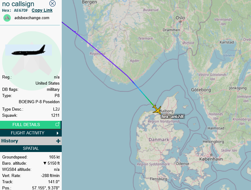 SirListenalot's tweet photo. #P8 #AE67DF #PD231 arrives at Aalborg, Denmark from Keflavik https://t.co/xaGh2PnoSG