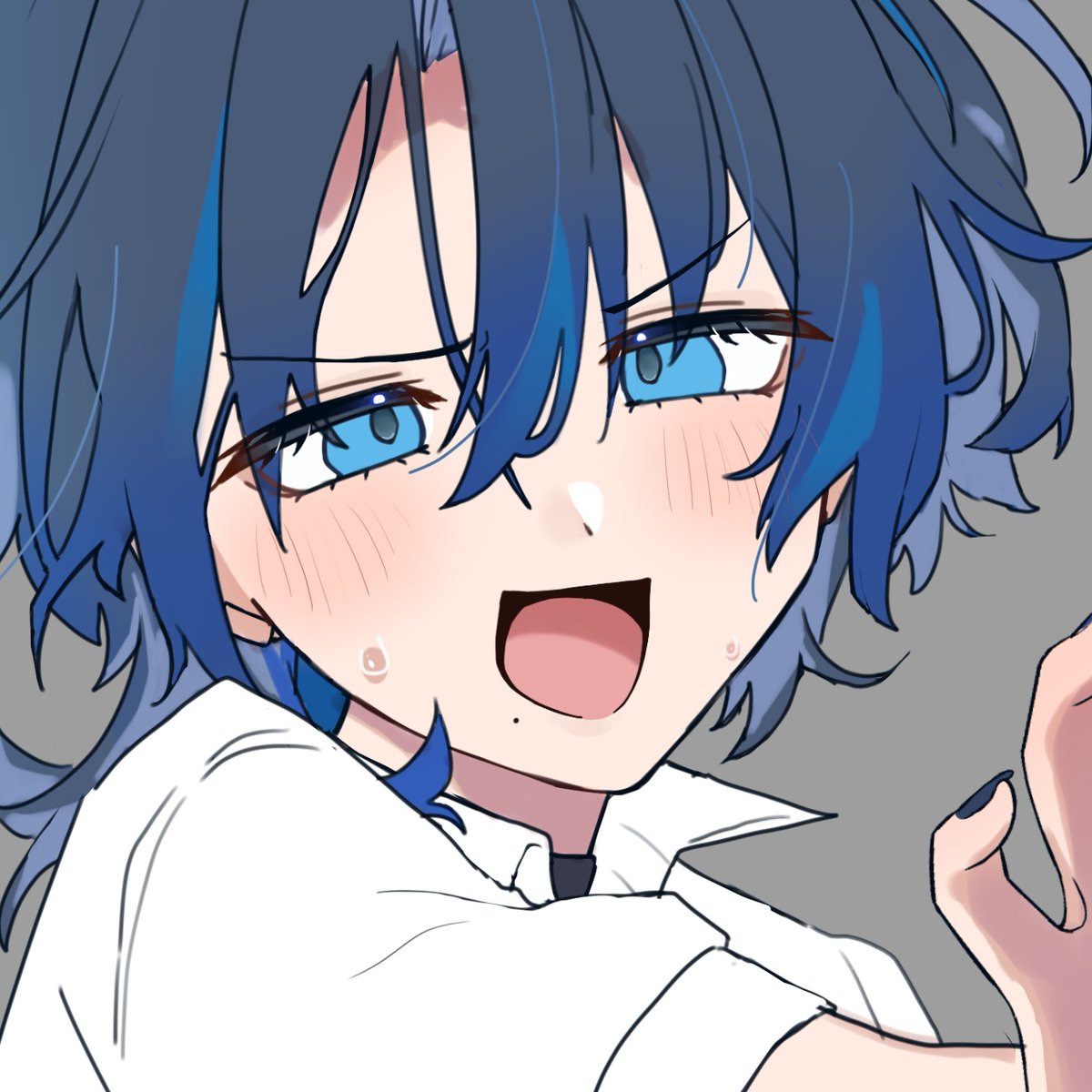 #青ペン
wip。ちょっと可愛く描けてるかも‥！！👍