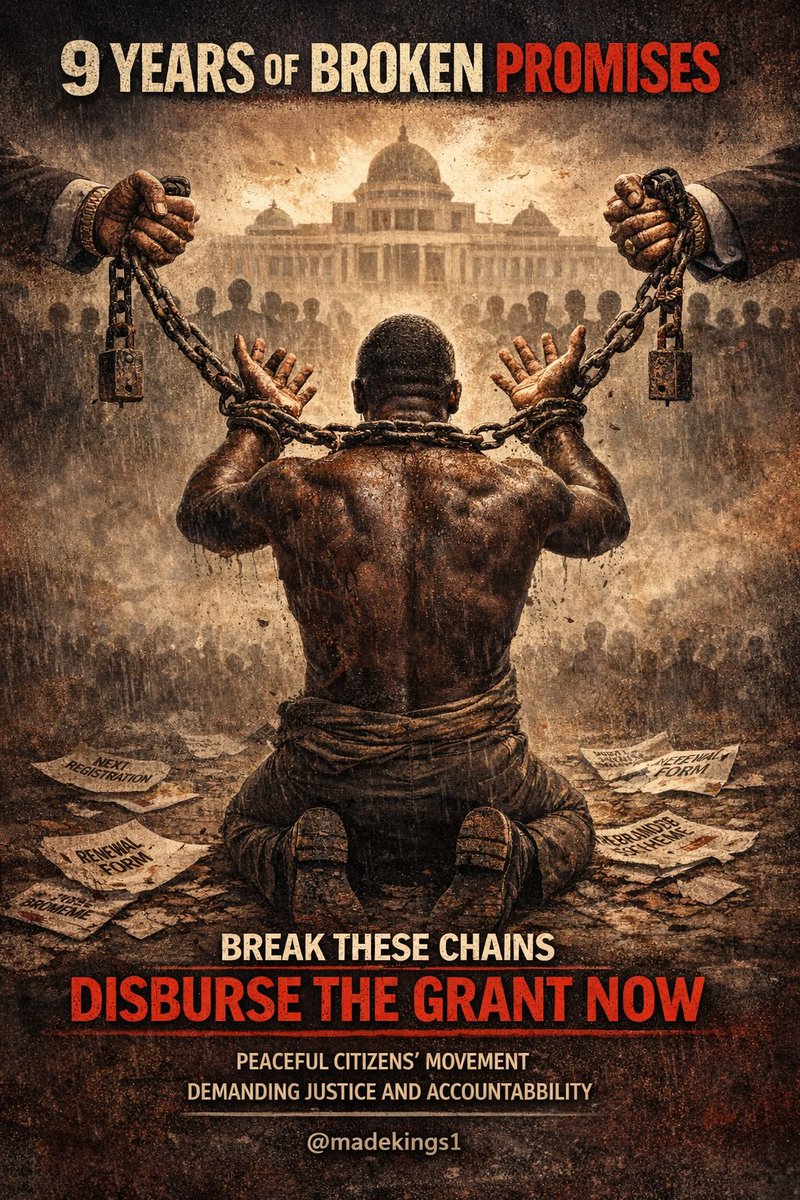Madekings1's tweet photo. YEARS of oppression. 100 MILLION Nigerians denied justice.
The government lied while citizens suffered.
It’s time for accountability.
🔗 Retweet, follow, and spread the word.
#Nigeria #JusticeNow #EndInjustice https://t.co/OpR38QX3eo