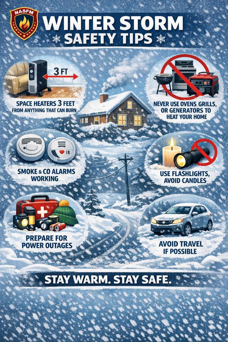 Here are some more winter safety tips this time from our friends at NASFM.
facebook.com/share/1BQfjuti…