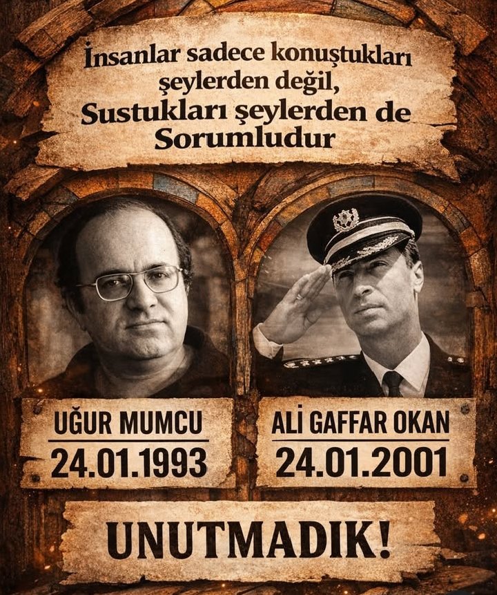 #UğurMumcu #gaffarokan 
"Vurulduk et halkım unutma bizi " Anılarına saygı ile...