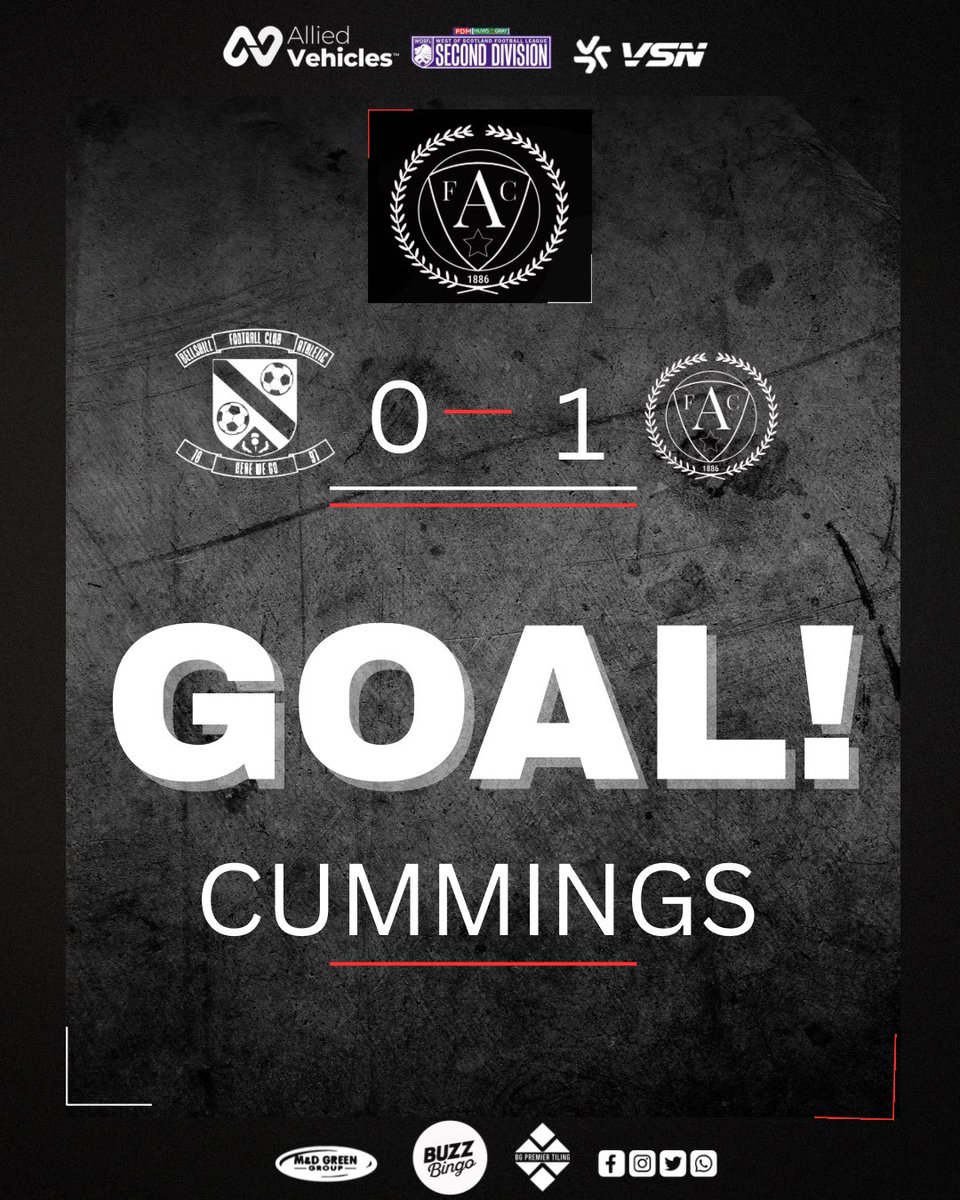 Gooooal 

Bellshill 0 Ashfield 1 

1 min gone