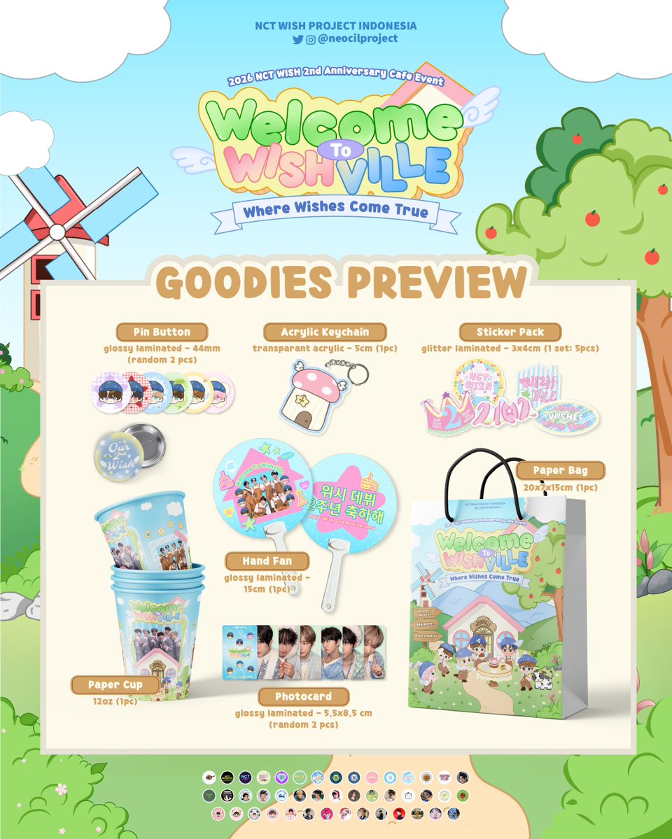 Here’s a sneak peek of the goodies ✨️
࣪ ˖ ࣪ ᨰꫀᥣᥴ᥆ꩇꫀ 𝓽𝓸 W͟i͟s͟h͟v͟i͟l͟l͟e͟ ! 🏡

WISHzen, siapa yang sudah reservasi?☝️
Congrats! Kalian akan bawa pulang goodies senyimup nan menggemaskan inie 😍

See you at Wishville — Where WISH Come True 🏡💫

#WelcomeToWishville