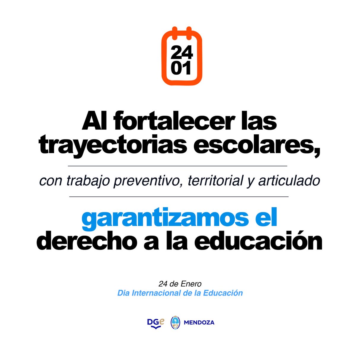La educación no es una frase hecha, es una decisión política. Con presencia en el territorio y un Estado articulado, garantizamos que cada estudiante sostenga su trayectoria. 

En el #DíaInternacionalDeLaEducación, reafirmamos derechos, no privilegios.