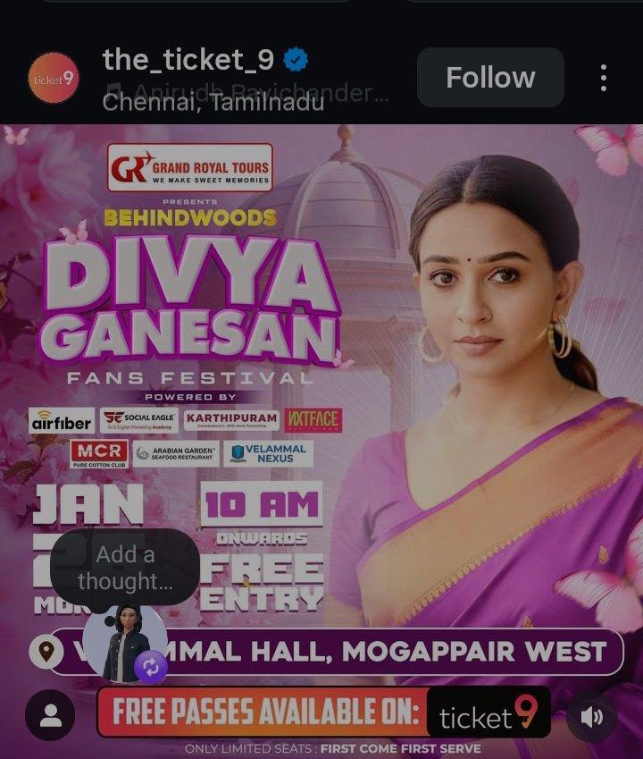 Jaiharish187620's tweet photo. https://t.co/bcxwRP1yIG

divya fans  book your fansmeet ticket #ticket9 app🔥🔥🔥🔥🔥🔥🔥 https://t.co/NelT9gqIZ1