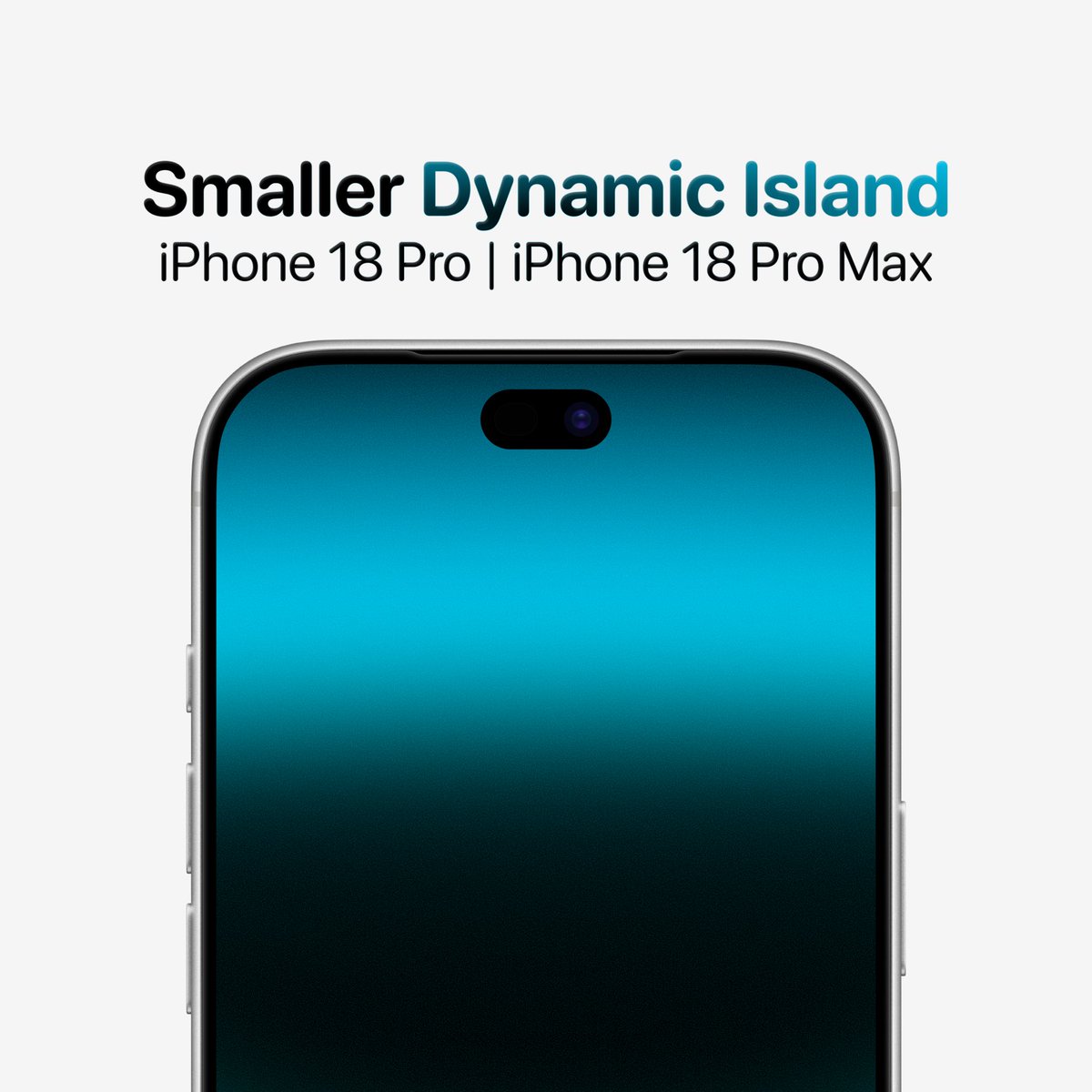ld_vova's tweet image. iPhone 18 Pro | Smaller Dynamic Island

Concept 2026 | Based on leaks and rumors

#iPhone18Pro #iPhone18ProMax #iPhone18 #Apple