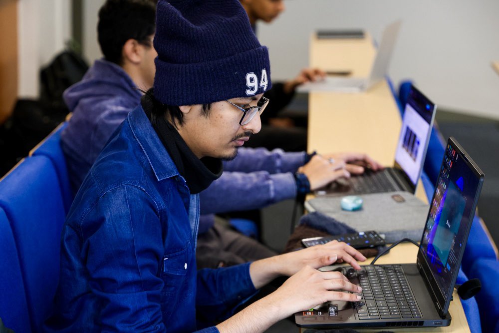 CyberSparkgroup's tweet photo. Final day of the England CyberSpark Bootcamp 💻🔥 Individual challenges. Total focus. Real cyber skills on display as participants finished strong.

#CyberSpark #CyberBootcamp #CyberSkills #EnglandTech #FutureOfCyber https://t.co/eNeF9uCIeC