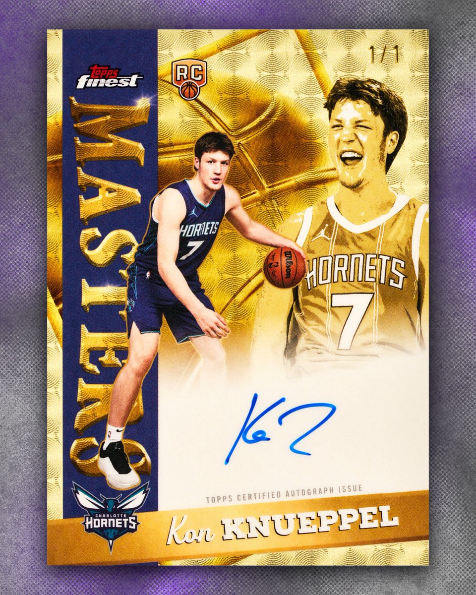 joesportscard's tweet image. 🎁Appreciation Day Giveaway🎁

Winner Announced Wednesday 

🔥 2025-26 Topps Finest Basketball Kon Knueppel Gold Autograph 1/1

To enter
1. Follow
2. Retweet
3. Like