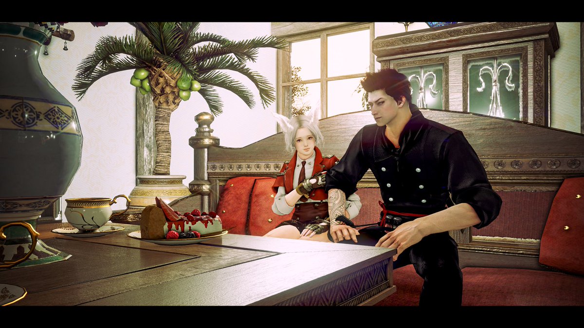 g_mere's tweet image. 最近復帰し始めたカールがアカデミー寮を借りたのでまったり☕ 久しぶりのにんにん夫婦