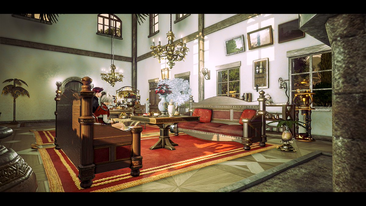 g_mere's tweet image. 最近復帰し始めたカールがアカデミー寮を借りたのでまったり☕ 久しぶりのにんにん夫婦