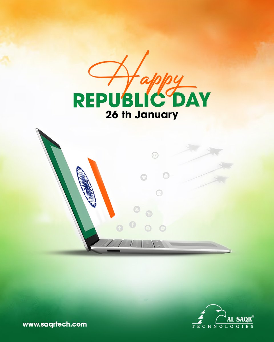 Saqrtechllc's tweet photo. Connecting India, Inspiring Progress.
This Republic Day, we celebrate the power of technology to unite, empower, and uplift our nation. #RepublicDayIndia #DigitalIndia #TechForGood https://t.co/hQWTKrwABH