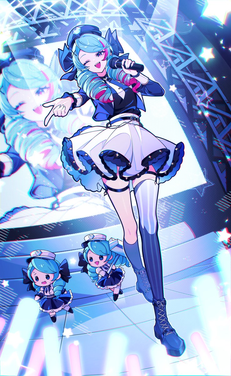 We finally created the design for Popstar Gwen, featuring gwebs.

🎨 <a href="/maegjuw/">maegjuw ♡ メイジュ</a> 
#Gwen #LeagueOfLegends #GwenlyArt