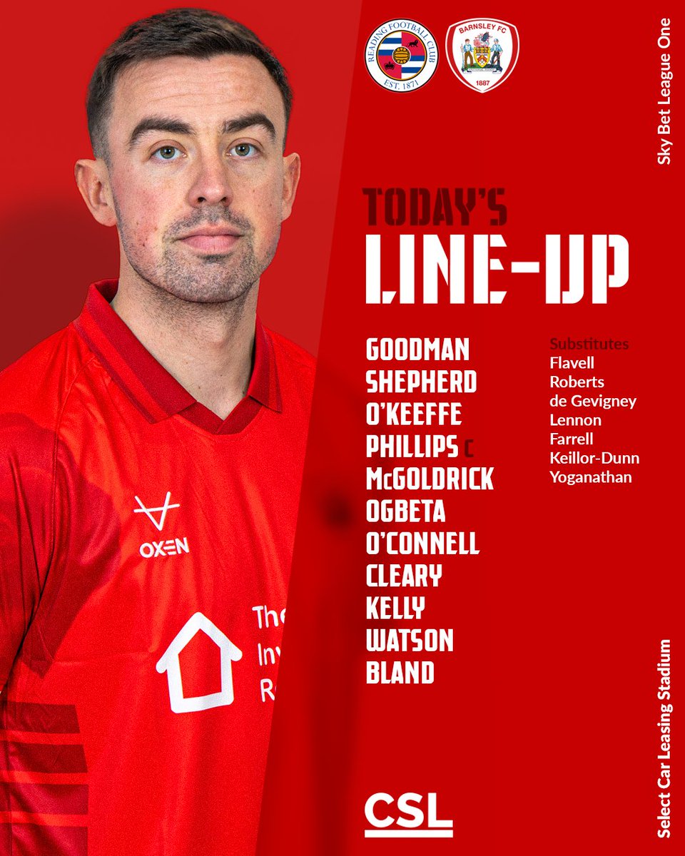 BarnsleyFC's tweet photo. 🖨️ @CopierSystems team news from Berkshire.

An unchanged XI, with Davis Keillor-Dunn returning to the squad and new addition Charlie Lennon making the bench! ⭐️ https://t.co/bO5cohBBJw